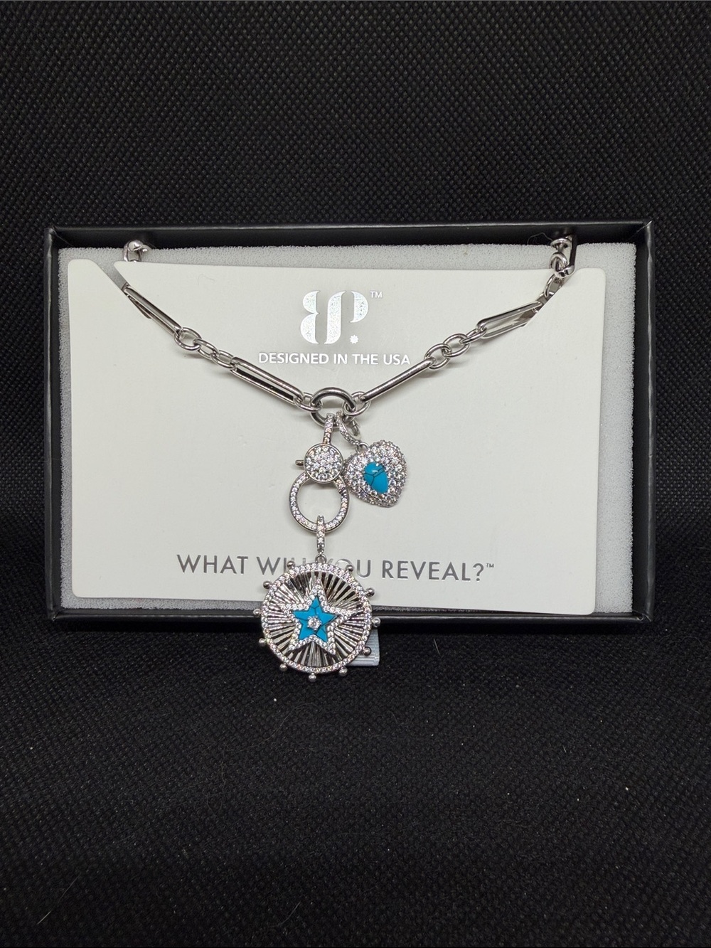Outlaw Collection: Rhodium and Synthetic Turquoise Magnesite